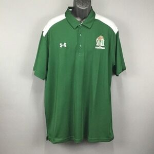 Under Armour Minot State Beavers Shirt Mens 2XL Green Loose Fit Embroidered Logo